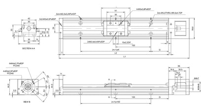 REVL1 Linearachse mit Kugelgewindespindel - RE Automation